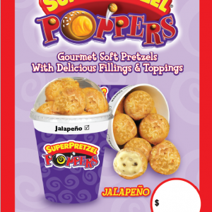 SUPERPRETZEL® Poppers™ Jalapeno Price Sign