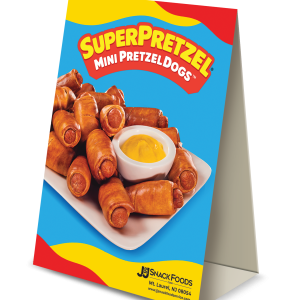 SUPERPRETZEL® PRETZELDOGS Table Tent