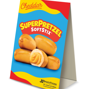 SUPERPRETZEL® SOFTSTIX® Table Tent