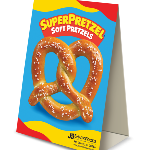 SUPERPRETZEL® Soft Pretzel Table Tent