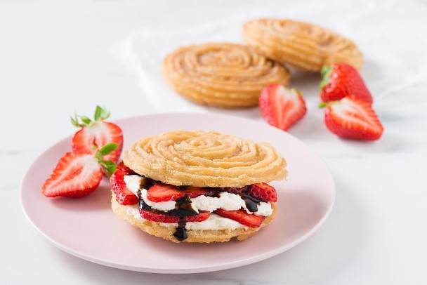 Strawberry Churro Bun Photo