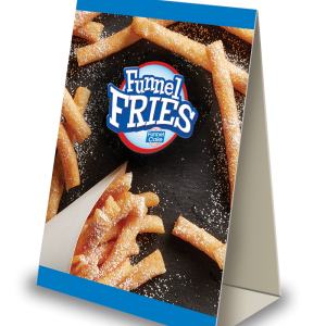 The Funnel Cake Factory® Funnel Cake Fries Table Tent