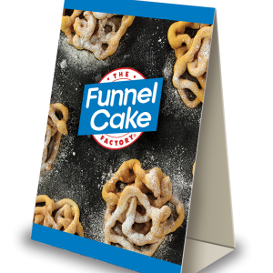 The Funnel Cake Factory® Funnel Cake Table Tent