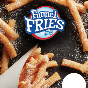 The Funnel Cake Factory® Funnel Cake Fries Price Sign
