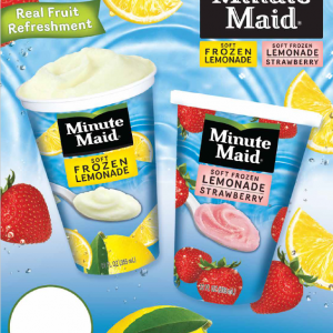Minute Maid® Soft Frozen Lemonade Cup Price Signs