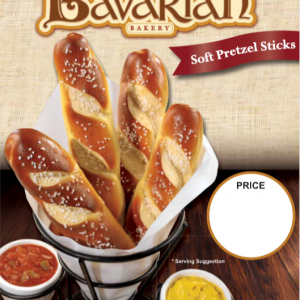 Bavarian Bakery® Soft Pretzel Sticks Price Sign