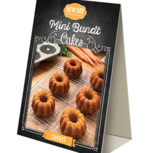 New Day® Carrot Mini Bundt Cake Table Tent