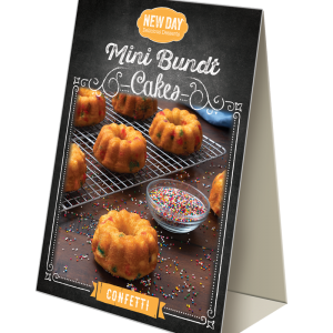 New Day® Confetti Mini Bundt Cake Table Tent