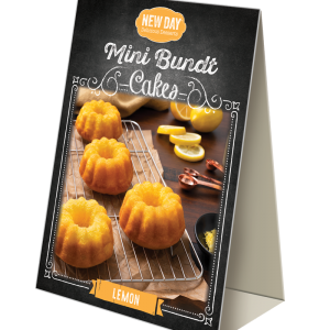 New Day® Lemon Mini Bundt Cake Table Tent