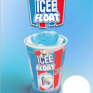 ICEE® Float Blue Raspberry Cup Price Sign