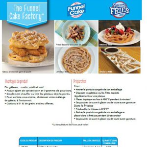 Churro & Funnel Cake Literature Sheet - Canada