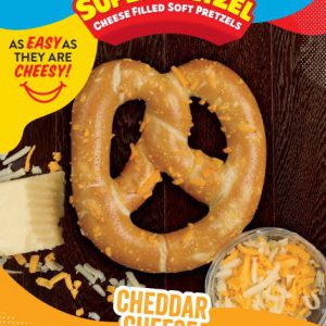SUPERPRETZEL® Filled Soft Pretzel Cheddar Cheese Poster
