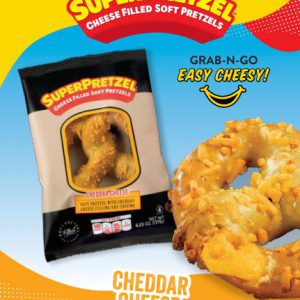 SUPERPRETZEL® Filled Soft Pretzel Cheddar Cheese IW Poster