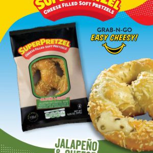 SUPERPRETZEL® Filled Soft Pretzel Jalapeno-n-Cheese IW Poster