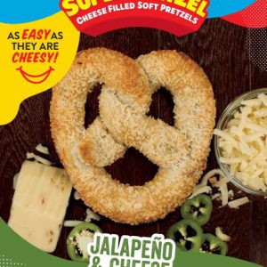 SUPERPRETZEL® Filled Soft Pretzel Jalapeno-n-Cheese Poster