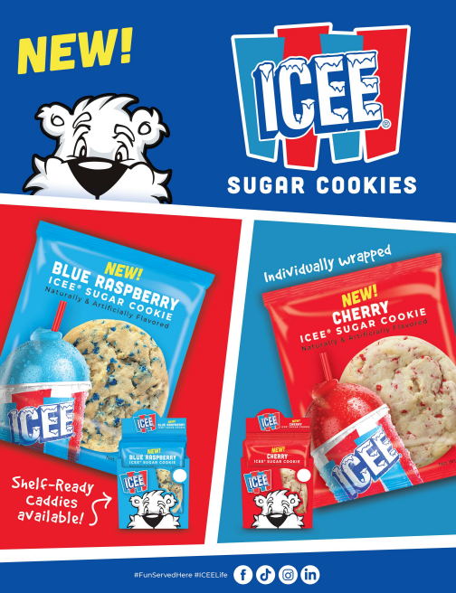 ICEE® Individually Wrapped Sugar Cookies Literature Sheet J&J Snack