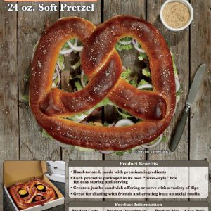 SUPERPRETZEL® Bavarian 24oz Soft Pretzel Literature Sheet
