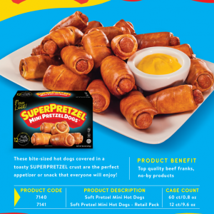 SUPERPRETZEL® Mini Pretzel Dogs Literature Sheet