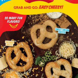 SUPERPRETZEL® Cheese Filled Soft Pretzels Bulk Literature Sheet