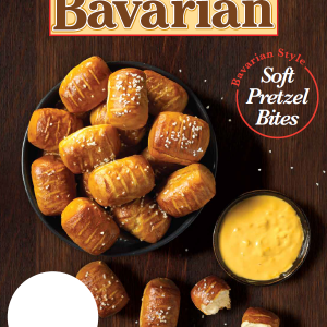 SUPERPRETZEL® Bavarian Soft Pretzel Bites Price Sign