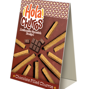 ¡Hola! Churros® Chocolate Filled Churros Table Tent
