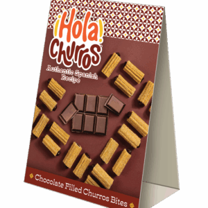Hola Chocolate Filled Churro Bites TABLE TENT
