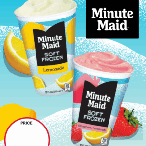 Minute Maid® Soft Frozen Lemonade Cup Price Signs