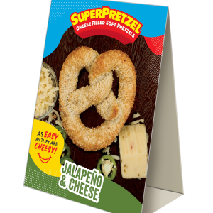 Pretzel Fillers® Jalapeno-n-Cheese Table Tent