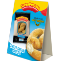 SUPERPRETZEL® Filled Soft Pretzel Sweet Cream Cheese Table Tent callout image