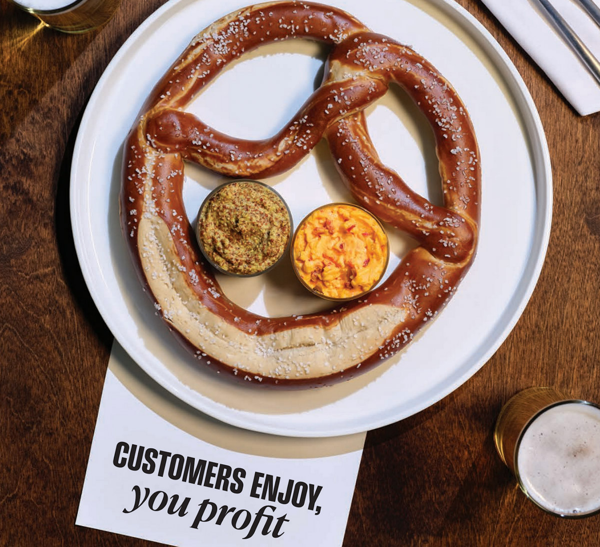 Brauhaus® Soft Pretzels were made to help you drive more dine-in traffic.