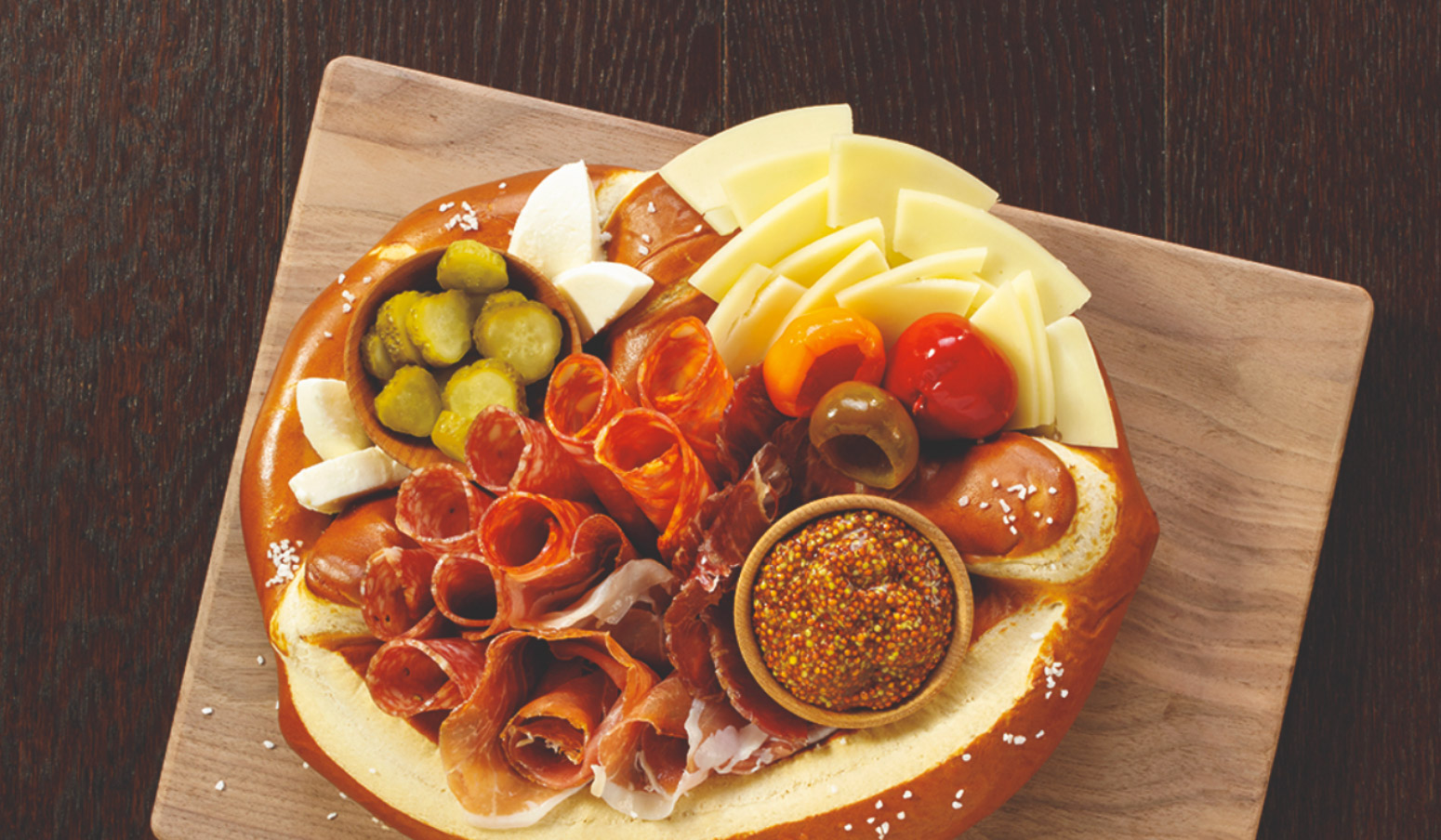Use Brauhaus Pretzels as a carrier for everything from charcuterie to  pizza toppings.