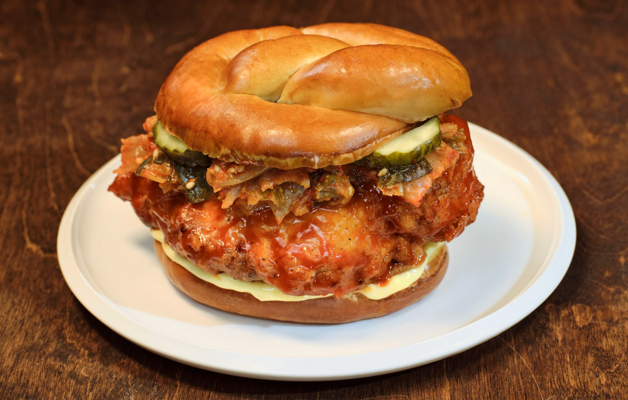 J&J Pretzel Buns are available in a variety of bun tops to fit your LTO inspiration.