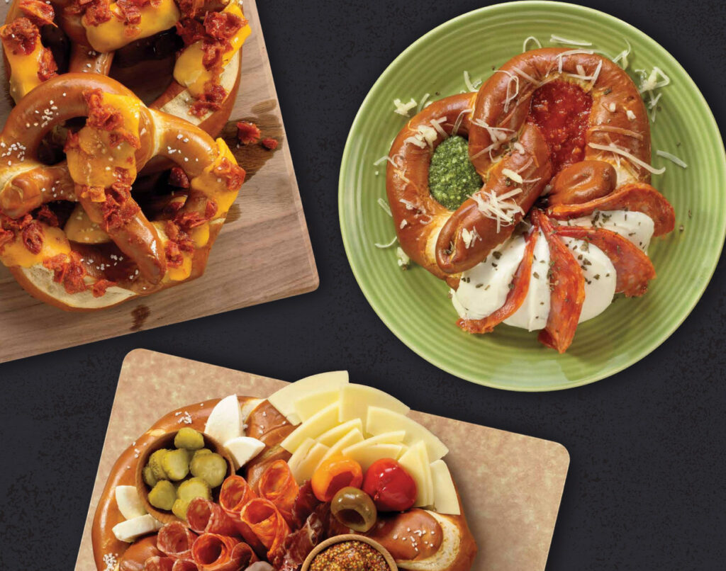  There are multiple ways to upscale menus for added profit with Brauhaus Bavarian Pretzels.